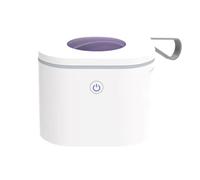 Akfldms Mini Limpiador UV para Chupetes, Fundas para Dientes, Dentaduras Postizas, Auriculares, Joyas, Aretes, Máquina de Limpieza de Aretes.