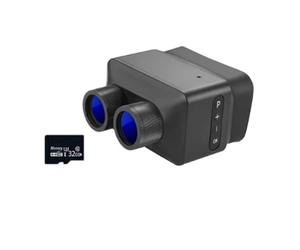 Akfldms Mini Telescopio de Metal con Cámara, Zoom Óptico 5X, Zoom Digital 4X, Binoculares Infrarrojos de 300 M, Visión para Caza y Acampada B