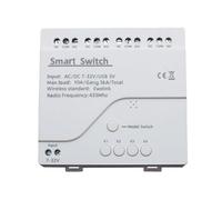 Akfldms Módulo de Interruptor WiFi de Control Remoto Inteligente, 4 Canales, 7-32 V, USB, 5 V, Lento, Autobloqueo, RF433, Receptor, Relé de 4 Vías.