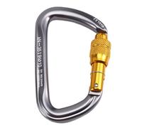 Akfldms Mosquetón de Alta Resistencia con Bloqueo Automático de 25 KN para Escalada en, Rapel y Escalada en