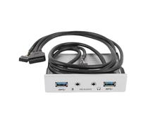 Akfldms Panel Frontal USB 3.0 para Transferencia de Datos, Bahía de Disquete, Panel Frontal para Carcasas de Ordenador, Transferencia Rápida de Datos, Panel Frontal para Transferencia Rápida de Datos