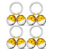 Akfldms Paquete 8 Cascabeles Extra Fuertes para Perros y Gatos, Cascabel Latón para Collar Perro, Rastreador Mascotas, Silvestre, para Mascotas Sordas o Mayores