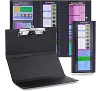 Akfldms Paquete de 2 Portapapeles NursingClipboard, Gruesos y Resistentes, Plegables, con Portalápices y Regla. Ideales para Estudiantes, Auxiliares de Enfermería y Personal Hospitalario.