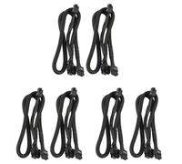 Akfldms Paquete de 6 Cables de Fuente de Alimentación VGA PCIE de 8 Pines una 8 Pines y 6 Pines para Supernova G2 G3 G5 P2 T2 GS G + 650 750 850 1000