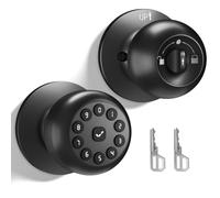 Akfldms Perilla de Puerta Inteligente con Cerradura, Cerradura de Puerta de Entrada Sin Llave para Puerta de Entrada, Cerraduras de Puerta Inteligentes con Teclado, Bloqueo Automático