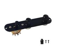 Akfldms Placa de Control de Guitarra Completamente Cargada, Cableada con Interruptor de Cuchilla de 3 Vías, Potenciómetros de Eje de Cobre, Controles de Volumen y Tono, A.