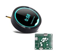 Akfldms Placa de Desarrollo Smart Home WiFi Bluetooth 2,1 Pulgadas 480x480 Módulo de Pantalla LCD TFT IPS con Botón Pulsador Redondo, Color Negro