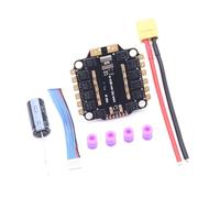 Akfldms Placa ESC 4INI 45A Compatible con para Motor Sin Escobillas 3-6S Compatible con para Control de Vuelo FPV UAV F4 DShot300 600/Multishot/Oneshot