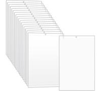 Akfldms Portaetiquetas de Trabajo de 6 X 9 Pulgadas, Fundas de Bolsillo de Borrado en Seco, Fundas de Plástico para Órdenes de Trabajo, para el Aula y el Hogar