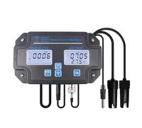 Akfldms Probador Inteligente de Calidad del Agua 6 en 1: /CE/TDS/Salinidad/Geometría y Temperatura con Monitorización Continua por Wi-Fi y Enchufe Europeo.