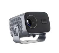 Akfldms Proyector A10 4K 1080P 200 ANSI para Android 13, WiFi 6, BT 5.5, Enfoque Automático, Portátil, para Cine en Casa y Exteriores, Enchufe Europeo