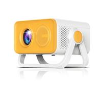 Akfldms Proyector Portátil HT23 Pro 4K HD con 110 ANSI, Enfoque Automático, Android 11, Bluetooth 5.1, WiFi 6, Cine en Casa, Enchufe de la UE. EU Plug