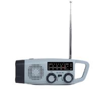 Akfldms Radio Solar de Emergencia Multifunción con Bandas Am/FM/, Linterna Grande, Generador de Manivela y Cargador Portátil para Teléfono.