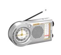 Akfldms Radios Reloj Retro Mini de Alta Sensibilidad, Portátiles, FM, Am y SW, Recargables, para Personas Mayores B