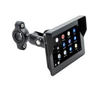Akfldms Reproductor MP5 Portátil Inalámbrico para Motocicleta con Pantalla Táctil de 5 Pulgadas y de Navegación para Android Auto.