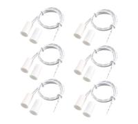 Akfldms Sensor de Contacto de Seguridad para Puerta y Ventana con Cable Empotrado RC-33 NC, Alarma Magnética, Interruptor Empotrado (6 Juegos)