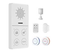Akfldms Sistemas de Seguridad para el Hogar Tuya WiFi, Alarmas Antirrobo Inalámbricas con Sensor de Movimiento, Sensor de Ventana, Sensor de Puerta, Control Inteligente por Aplicación.