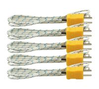 Akfldms Sonda Digital para Medir la Temperatura, Sensor Termopar Tipo K, 5 Unidades, Cable de 1 M