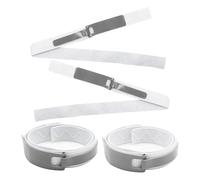 Akfldms Soporte para Sonda Foley, Banda Urinaria para Pierna, 4 Unidades, Correa Elástica para Pierna, Dispositivo Estabilizador, Color Gris.