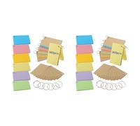 Akfldms Tarjetas Didácticas, 1200 Unidades Tarjetas de Índice Multicolores, Tarjetas de Revisión con 6 Anillos de Carpeta, Tarjetas Didácticas de Papel, Tarjetas de Registro Forradas