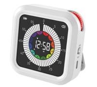 Akfldms Temporizador Digital de Fitness con Gestión del Tiempo de Autodisciplina, Volumen y Brillo Ajustables, Temporizador Magnético Adecuado para Cocinas, Aulas, Oficinas.