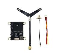 Akfldms Transmisor de Audio y Video FPV de Alta Potencia, 2.0G, 2.1G, 2.2G, 2W, VTX, 8 Canales, NTSC/PAL, para Drones RC FPV de Alcance