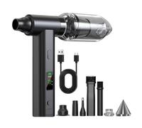 Akfldms Ventilador de Chorro Eléctrico Sin Escobillas con Pantalla LED de 130.000 RPM, Miniventilador Turbo para Eliminar Polvo, Soplador de Chorro Seco.