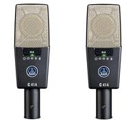AKG Pro Audio C214 - Micrófono Condensador Profesional de diafragma Grande, par a Juego