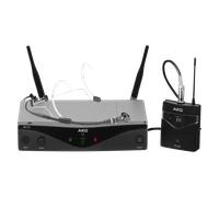 AKG Sistema Inalámbrico UHF Headworn Band D con Petaca, Micrófono Diadema y Receptor