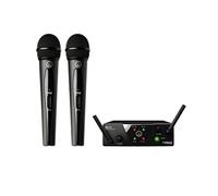 AKG WMS 40 Pro mini 2 - Micrófono inalámbrico (2 canales, banda UHF), color negro