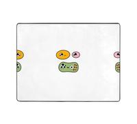 AKGFFDS Alfombra antideslizante de 160 x 122 cm. La impresión de señor pequeño parpadeante, buena absorción de agua, adecuada para cocina, baño y sala de estar