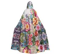 AKGFFDS Capa con capucha para adultos de Halloween si florece pronto. Impresión cómoda y suave con ala grande adecuada para fiestas de baile y reuniones