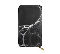 AKGFFDS Cartera larga de cuero con diseño de obras de arte impresas, cómodo y ligero, cierre de cremallera para guardar monedas y tarjetas de crédito.