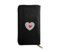 AKGFFDS Cartera larga de cuero Love in The Bubble Printing Cómodo y ligero cierre de cremallera para guardar monedas y tarjetas de crédito.