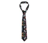 AKGFFDS Corbata para hombre con estampado de colibrí de presa suave y cómoda, no se deforma, resistente a la decoloración, duradera con excelente verticalidad