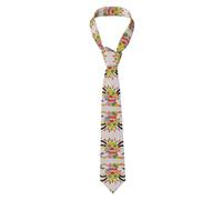 AKGFFDS Corbata para hombre con estampado de monstruos de graffiti, suave y cómoda, no se deforma, resistente a la decoloración, duradera con excelente verticalidad