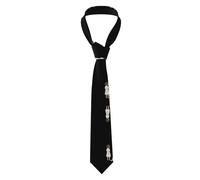 AKGFFDS Corbata para hombre La historia de las personas y los perros. Impresión suave y cómoda, no se deforma, resistente a la decoloración, duradera con excelente verticalidad