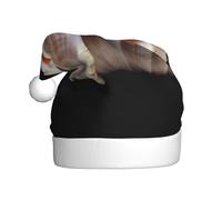 AKGFFDS El sombrero de Navidad con estampado de caracola de esquina afilada para adultos es suave y ligero