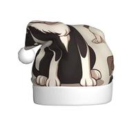 AKGFFDS El sombrero de Navidad con estampado de lengua para cachorros para adultos es suave y ligero