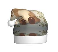 AKGFFDS El sombrero de Navidad con estampado de oso perdido para adultos es suave y ligero