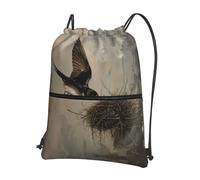 AKGFFDS Mochilas con cordón de impresión The nia of the nest para hombre y mujer, bolsas deportivas y de fitness al aire libre, impermeables y duraderas