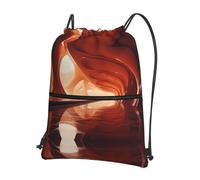 AKGFFDS Mochilas con cordón para hombre y mujer, diseño de arquitectura del desierto, bolsas deportivas y de fitness, impermeables y duraderas