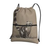 AKGFFDS Mochilas de cola larga con cordón para hombre y mujer, bolsas deportivas y de fitness, impermeables y duraderas