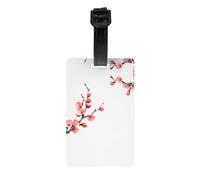AKGFFDS Plum Blossoms Bloom in Winter Printing - Etiqueta de equipaje, identificador de equipaje, adecuado tanto para hombres como para mujeres, impreso con etiquetas multifuncionales y bonitas