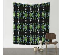 AKGFFDS Tapiz decorativo de 60 x 51 pulgadas, diseño de flores de aciano al sol, suave, duradero, agradable al tacto, ligero, para colgar en la pared para uso en interiores y exteriores