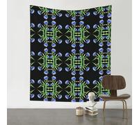 AKGFFDS Tapiz decorativo de 60 x 51 pulgadas, estampado de flores de aciano azul, suave, duradero, agradable al tacto, ligero, para colgar en la pared para uso en interiores y exteriores