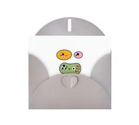 AKGFFDS Tarjeta de felicitación gris con diseño de cheques en blanco y perla, hermoso bloque de notas en blanco The Blinking Little Sir Printing