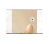 AKGFFDS The beauty of eggs and flowers Printing Flannel Fabric Carpet 152.4x99.1 cm Floor Mat for living office, coffee table, Bed, Balcony