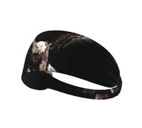 AKGFFDS The Eagle Flying - Diadema elástica con estampado alto para hombres y mujeres, suave, de secado rápido