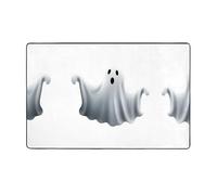 AKGFFDS The Floating Ghost - Alfombra de tela de franela con estampado de fantasmas de 60 x 39 pulgadas para sala de estar, oficina, mesa de café, cama, balcón